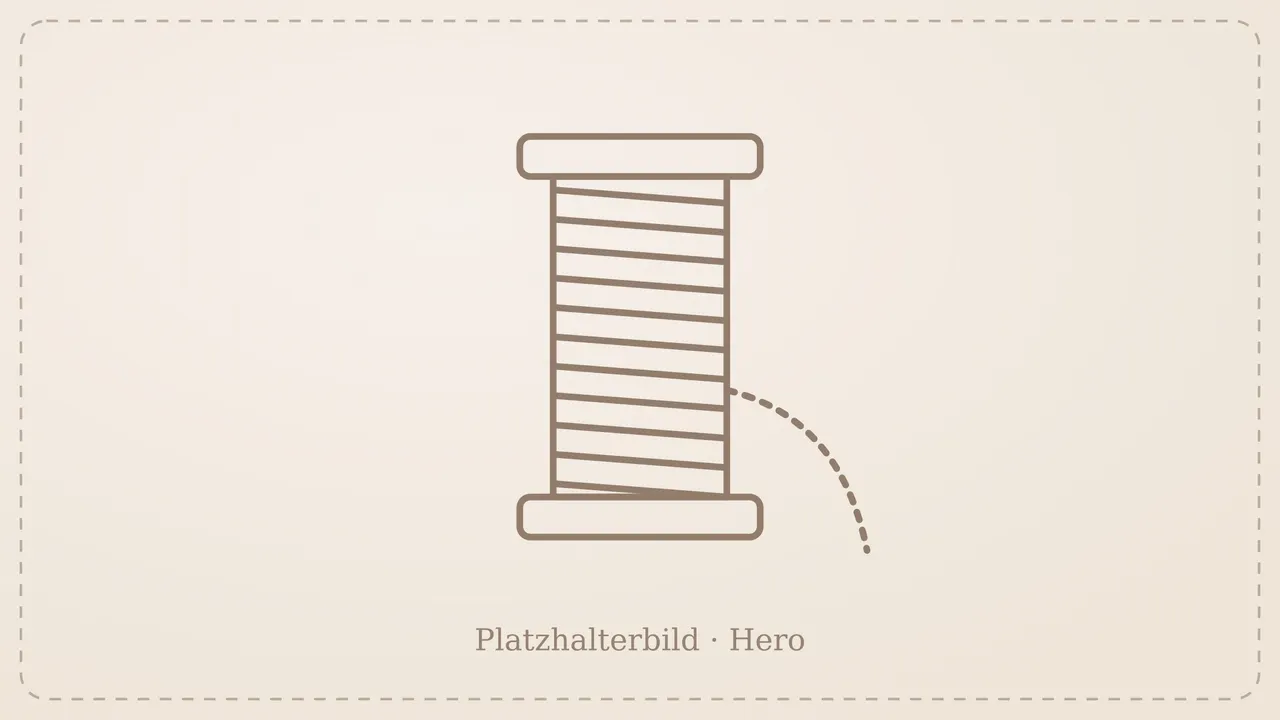 Platzhalter: Garnrolle mit Faden